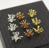 Acessórios de material artesanal antigo fundido cobre 12*9mm grande flor coração flor botão hairpin material Acessórios Atacado