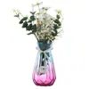 Venta al por mayor país nórdico gris barril de flores secas ins simple escritorio pequeño flor fresca hidropónico jarrón mediterráneo