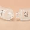 Botella gotero de esencia esmerilada de 20/30/50 ml personalizada, botella redonda recta de hombro plano para aceite esencial, material de embalaje de botella gotero con punta de plástico