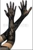 Benqian Lingerie Uniforme Estilo Europeu e Americano Adereços para Flertar Sedutora Renda Vazada Jacquard Sem Dedos Luvas de Casamento St01