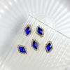 Nueva Aleación China Joyería para Uñas Arte de Uñas Diamante Azul Flash Amor Gotas de Agua Xi Fei Zhen Huan Mismo Palacio Armadura con Diamante