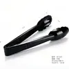 Pinza para hielo transparente de plástico pinza para hielo dentada de acero inoxidable pinza para comida para buffet de bar ktv mini pinza para hielo de plástico