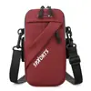 Bolsa de Brazo, Bolsa para Teléfono Móvil de Running para Deportes al Aire Libre, Bolso Cruzado Multifuncional para Ciclismo, Bolsa de Cintura Portátil de Película de Cuero PU Venta al por Mayor