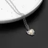 Collar con Colgante de Estrella de Mar Incrustada Transfronterizo de Amazon Cadena para Clavícula de Acero Inoxidable Moda para Viajar al Trabajo Tendencia Nueva Joyería para Mujeres