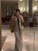 Traje de Baño Largo de Punto Estilo Resort con Tirantes para Mujer, Conjunto de Dos Piezas, Adelgazante, Oculta el Vientre, Conjunto de Baño Conservador para Aguas Termales