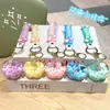 Nuevo Llavero de Gominola de Frijol con Aceite de Dibujos Animados, Lindo Colgante para Mochila de Estudiante, Decoración de Corazón Femenino, Pequeño Regalo Creativo