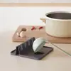 Soporte de Utensilios de Cocina de Silicona Estante para Cucharas de Encimera de Cocina Tapete de Almacenamiento para Cucharas de Sopa Soporte para Palillos Organizador de Tapas de Ollas para el Hogar