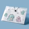 Bolsa organizadora multicapa de gran capacidad para estudiantes a4 de dibujos animados para clasificar y guardar hojas de examen, material para insertar archivos, folleto