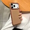 Bolsa Tambor Cor Sólida Galvanizada Capa para Celular com Padrão de Couro Adequada para Apple 17Promax Tendência 16 Furos Grandes 13/14 Sensação de Pele 11