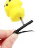 Explosiones de Puesto Venden Lindo Artefacto Peluche Amarillo Rico Pollo Pasador Pasador Pollo Amarillo Cabeza de Pollo