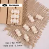 Cadena de Caramelos Cuadrados de Colores para Teléfono Móvil, Joyería, Pulsera, Hecho a Mano, Cuentas DIY, Bolsa de Cuentas Sueltas, Collar Colgante, Accesorios de Joyería para el Cabello