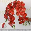 Orquídea Phalaenopsis Impresa en 3D con 9 Flores, Flor Artificial de Goma Suave, Material para Arreglos Florales, Decoración de Bodas, Fondo Floral, Flor Artificial