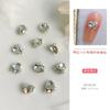 Arte de Unhas Tamanho Pequeno Cristal Coração Torto Pilha Diamante Acabamento Decoração de Unha Super Brilhante Estrela do Mar Diamante Amor Incrustado Pérola Acessórios