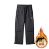 Calças de Algodão Funcionais Repelentes à Água para Uso Externo para Homens, Novas Calças Casuais de Trabalho Quentes para Outono e Inverno, Calças Longas Espessas com Pregas Tridimensionais