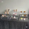 Adornos de Mesa de Postre de Ondas de Agua Soporte de Exhibición de Acrílico Soporte para Snacks de la Hora del Té Soporte para Cupcakes Comida Fría Descanso para el Té