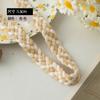 Vendas diretas da fábrica 1,3 cm algodão não elástico estilo Chanel rosa damasco corda de correspondência de cores DIY roupas corda não elástica