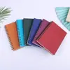Cuaderno de Hojas Sueltas Color Estilo Oficina de Negocios Sencillo Cuaderno de Espiral Color Sólido Bloc de Notas Transparente A5 Diario