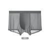 Roupa Íntima Masculina 120S Boxer de Seda Gelada Sem Costura 2024 Novo Verão Fino Respirável Tamanho Grande Boxer para Homem Gordo