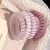 Goma para el pelo de alambre de teléfono con lunares de uva y coco, estilo coreano, alta calidad, fresca y versátil para el verano, cuerda para el pelo diaria, diadema, venta al por mayor