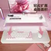 Placa de extensão para mesa, um item essencial para expandir e alargar sua mesa gamer, fibra de carbono branca, apoio de braço dobrável