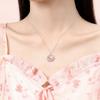 Gargantilla Original Primavera Nueva Guirnalda de Rosas hada plata esterlina geométrica retorcida rosa cadena de clavícula Mori joyería