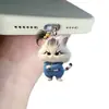 Tapón de polvo para teléfono móvil 2D, colgante acrílico de gatito transfronterizo, colgante de Tipo C enojado, artículo de venta caliente, otros productos africanos