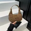 Bolso de Axila de Gama Alta Coreano de Nicho Nueva Moda Bolso de Hombro Versátil Bolso de Mano Simple Retro Esmerilado en Forma de Media Luna