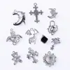 Acessórios série K branco escuro pulseira de cruz amor pingente pingente diy acessórios para véu de noiva