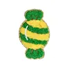 Parches bordados de caramelo de dibujos animados originales transfronterizos, parches de tela autoadhesivos para decoración de ropa infantil, reparación, bordado de toallas y accesorios de bordado
