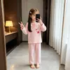 2026 Pijama Nuevo de Algodón Nube Manga Larga para Niños Primavera y Otoño Estilo Delgado Estilo Princesa Dulce Estilo Otoño Ropa de Casa para Niñas