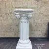 Casamento Coluna Romana Dourada Vaso de Flores Prateleira Guia de Estrada Listrado Europeu Troféu Fibra de Vidro Adereços de Casamento