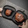 Conjunto de Chá Presente Artesanal Dahongpao Conjunto de Chá Portátil para Viagem Copo Expresso para Várias Pessoas Conjunto de Separador de Chá com Uma Bule e Três Copos