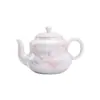 Tetera de Porcelana Blanca Pintada a Mano con Orquídeas Tetera Doméstica Pequeña con Filtro Tetera Individual Juego de Té Kung Fu Japonés Juego de Té