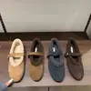 Sapatos de pelúcia da moda estilo coreano estilo fada para mulheres, novos sapatos Mary Jane outono e inverno 2026, sapatos de algodão Birkenstock