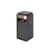 Cubo de Minifigura Personalizado Centro Comercial Ascensor Riel Deslizante Vertical de Acero Inoxidable Montado en Piso Ceniza Negra Oro Rosa Cubo de Basura Fábrica