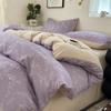 Classe um Quatro Estações Camada Dupla Quatro Peças Jacquard Xiaozhu Três Peças Dormitório Estudantil Ins Roupa de Cama Floral Fresca