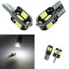 Lâmpada de Carro T10 Canbus 5630 8 LEDs Indicador de Direção Luz de Placa LED Pequeno para Carro Branco Quente