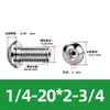 Tornillo Hueco de Cabeza Redonda Hexagonal para Escape de Acero Inoxidable 304, Estándar Británico y Americano, con Rosca de Tornillo Perforada al Vacío