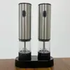 Moedor Elétrico Doméstico de Cozinha em Aço Inoxidável Multifuncional Automático para Pimenta em Pó, Pimenta do Reino, Moedor de Sal Marinho