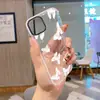 Funda de teléfono blanca estilo INS de mariposa para iPhone 16 Pro Max, carcasa blanda transparente antigolpes para iPhone 17
