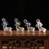 Yuyuyuan esmalte luminoso doze pingente cinza perfumado do zodíaco esmalte antigo mascote artesanato criativo