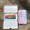 Kit de Tintas Aquarela 24 Cores 36 Cores Tinta Sólida para Nail Art Iniciantes Kit Inicial de Pintura Portátil Atacado