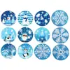 Pintura de Diamantes Transfronteriza Personalizada Hecha a Mano DIY Diamante Completo Imán para Refrigerador Posavasos de Diamante Navideño Colgante Colgante Adornos Colgantes