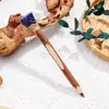 Bolígrafo de Tronco de Bola de Cristal Natural Rosa Morado Blanco Cristal Bolígrafo de Firma Creativo Regalos de Aprendizaje para Niños Premios al por Mayor
