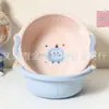 Lavabo Lindo de Dibujos Animados para Uso Doméstico, Lavabo para Bebé, Tina Gruesa Grande de Doble Asa, Tina para Lavar Ropa de Dormitorio, Lavabo para Lavarse la Cara