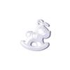 Colgante Caballo de Troya 3D de Plata S999 Accesorios Divertidos para Niños DIY Hecho a Mano Pulsera de Cuerda Colgante de Pulsera Colgante Caballo Mecedor