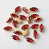 6x 12mm strass ojo de caballo accesorios para joyería DIY cristal de cristal costura a mano taladro de garra accesorios para zapatos de boda accesorios para coser ropa