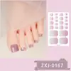 Zhengxiang Nuevo Estilo Pegatinas Brillantes para Uñas de Cebolla Pura Pegatinas para Uñas de los Pies Pegatinas para Uñas de los Pies Ojo de Gato Degradado Pegatinas Blancas Impermeables para Manicura de Pies