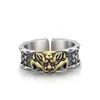 Anillo Huixiang Estilo Étnico Retro de Moda Bestia Devoradora de Oro con Artesanía Vintage, Anillo de Moda de Nicho, Venta Directa del Fabricante