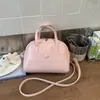 Bolsa Boston Feminina 2025 Nova Primavera e Verão Tendência Moda Simples Bolsa de Ombro Crossbody Bolsa Almofada
